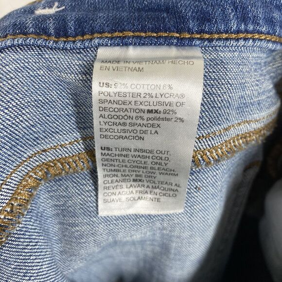 Chioc's So Slimming Girlfriend Slim Leg Ankle Jeans Size 14R / 2.5R Embroidered - Picture 12 of 13